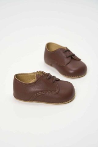 Pantofi Piele Baieti Maro