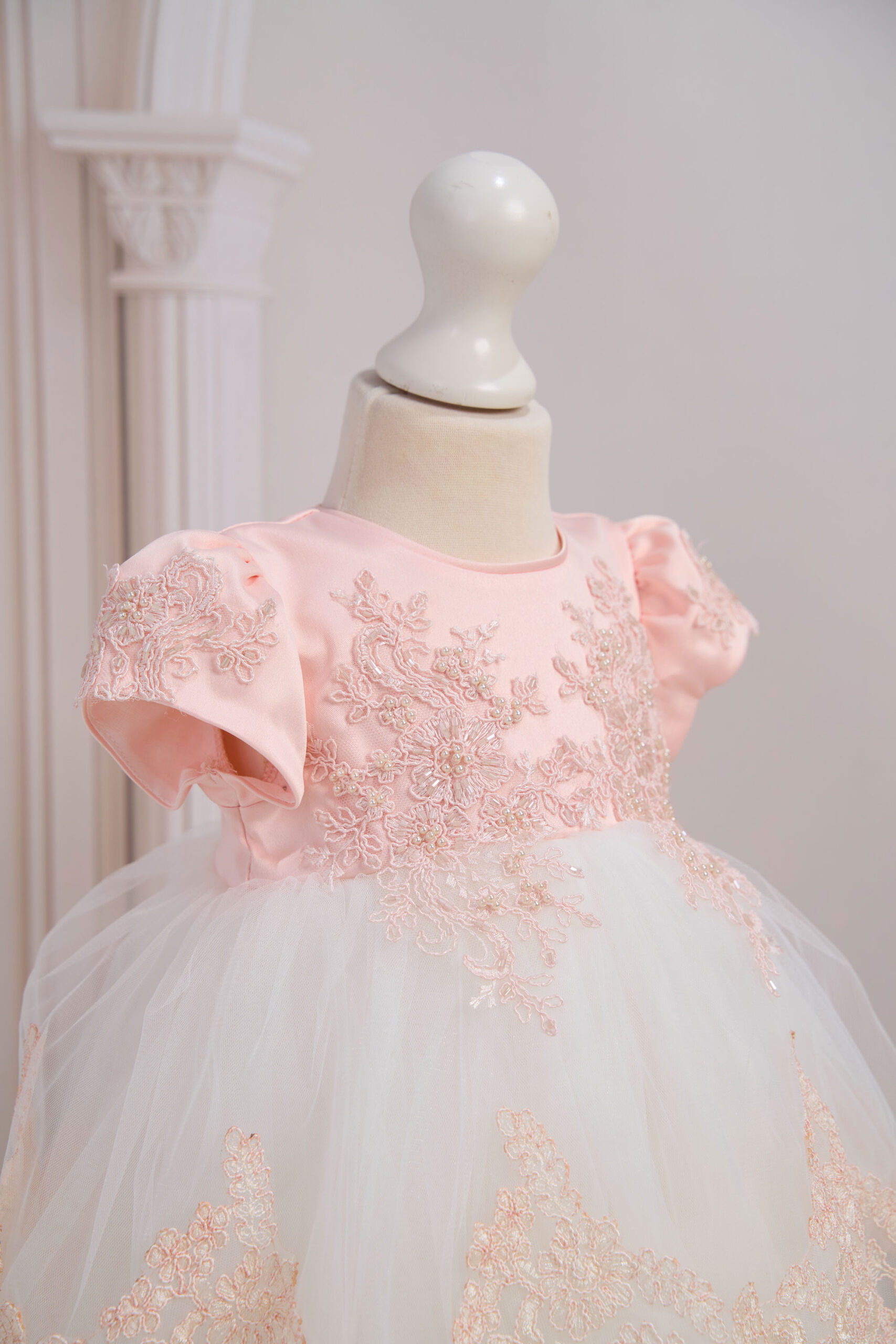 Rochiță Milla - somon (mânecă scurtă) 4 Rochiță Milla - somon (mânecă scurtă) - imagine 4