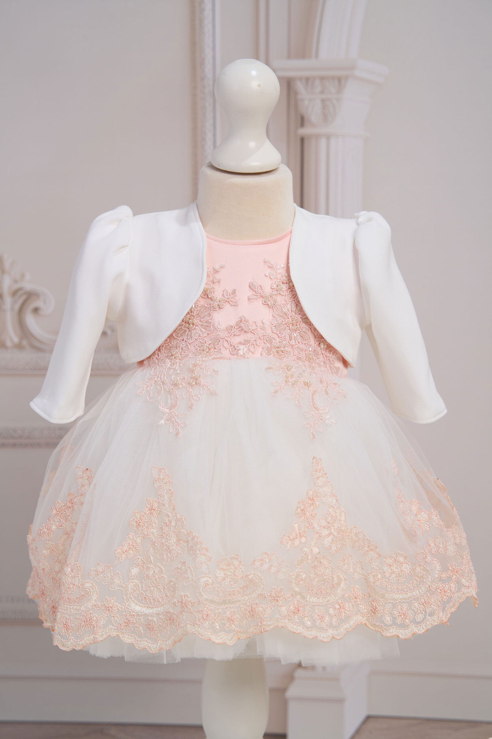 Rochiță Milla - somon (mânecă scurtă) 5 Rochiță Milla - somon (mânecă scurtă) - imagine 5