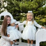 Rochiță Margueritte - ivoire (mânecă lungă)