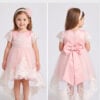 Rochie Caroline Maneca Scurta Roz 4