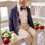 Costum Romeo (1-4 ani) bleumarin