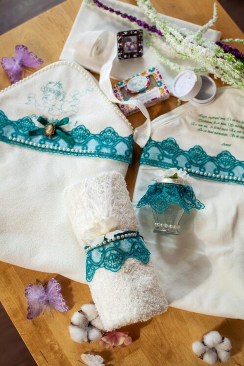 Trusou botez - turcoaz - imagine 8