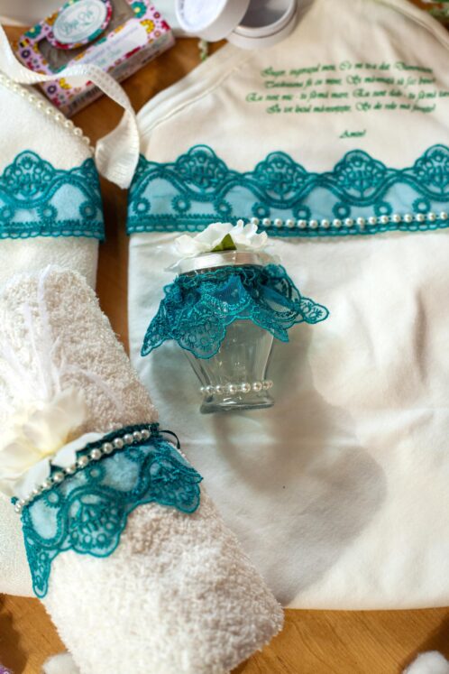 Trusou botez - turcoaz - imagine 12