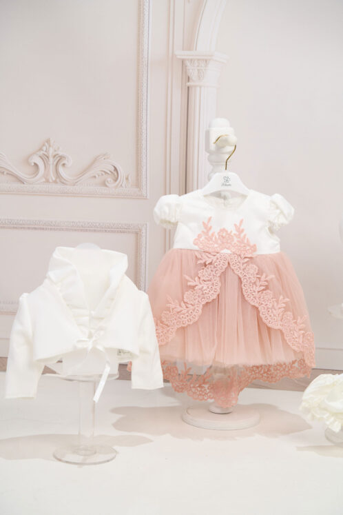 Rochiță Margueritte - rose-vintage (mânecă scurtă) - imagine 3
