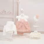 Rochiță Margueritte - rose-vintage (mânecă scurtă)