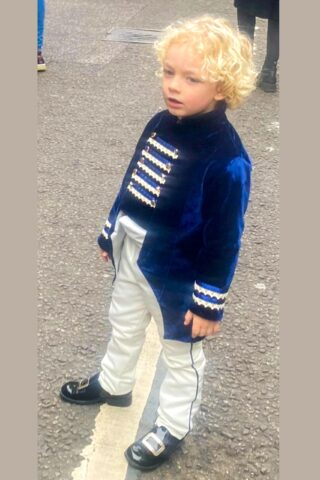 Costum Redingotă (1-4 ani) - bleumarin