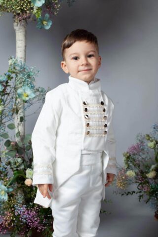 Costum Redingotă (1-4 ani) - ivoire