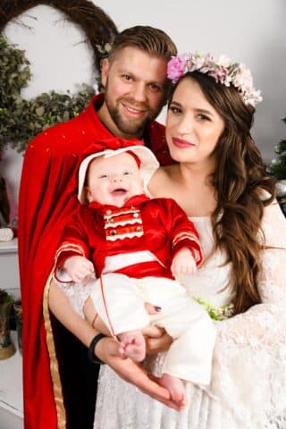 Costum Redingotă - roșu