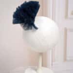 Bentiță cu pampon - bleumarin