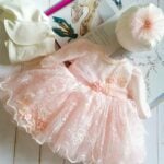 Rochiță Miss Coco - roz (mânecă lungă)