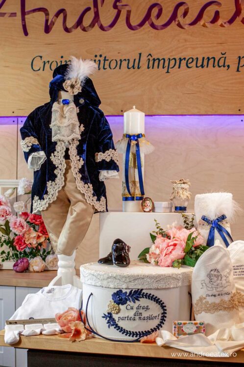 Set complet botez (trusou) - Fabrizio - bleumarin - imagine 6