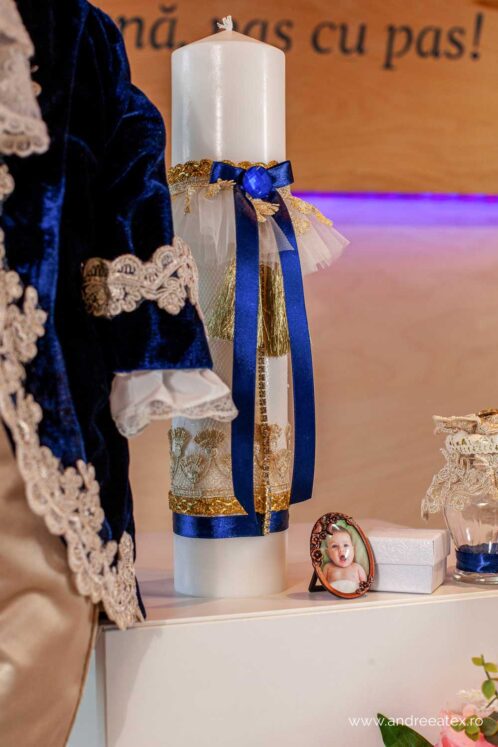 Set complet botez (trusou) - Fabrizio - bleumarin - imagine 7