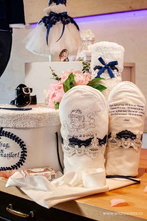 Set complet botez (trusou) - Ralph - bleumarin - imagine 8