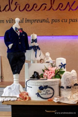 Set complet botez (trusou) - Ralph - bleumarin