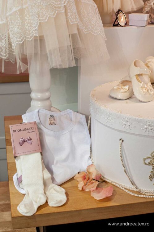 Set complet botez (trusou) - Cozette (mânecă 3/4) - imagine 7