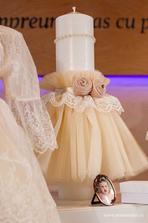 Set complet botez (trusou) - Cozette (mânecă 3/4) - imagine 5