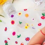 Botoșei croșetați Biscuite - alb