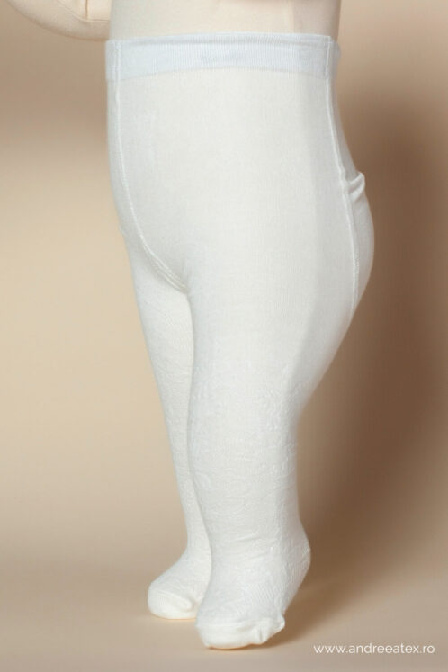 Ciorăpei bebe model dantelat 1200 - ivoire - imagine 4
