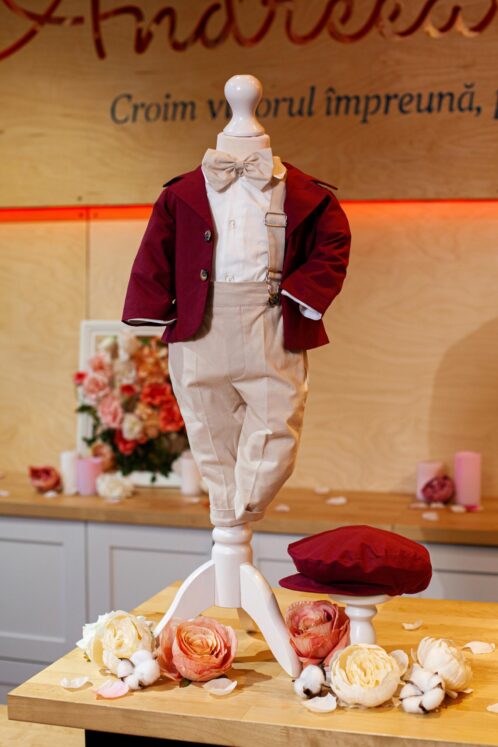 Costum Romeo - burgundy - imagine 4