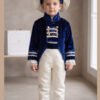 Costum De Botez Baieti Redingota Bleumarin