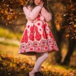 Paltonaș Andreea - dublat cu vată - roz cu broderie