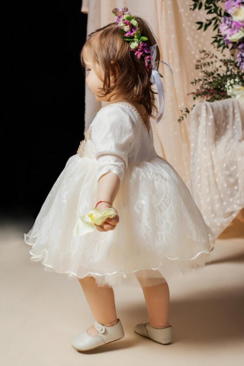 Pantofiori Emma - alb - imagine 3