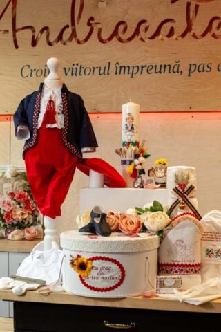 Set complet botez (trusou) - Cătălin - sacou bleumarin