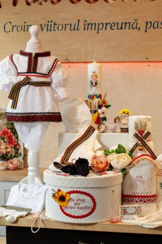 Set complet botez (trusou) - Costum tradițional băieți - vestă