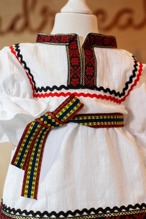 Set complet botez (trusou) - Costum tradițional băieți - vestă - imagine 5