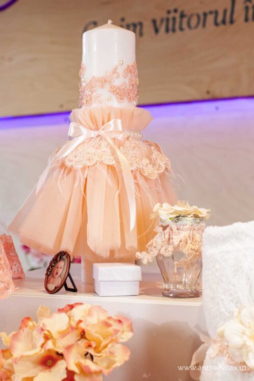 Set complet botez (trusou) - Milla - somon (mânecă lungă) - imagine 7