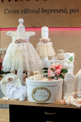 Set complet botez (trusou) - Cozette (mânecă scurtă)