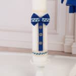 Lumânare botez A4 - Jules - Albastru