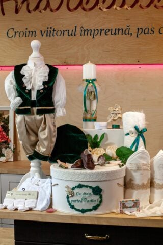 Set complet botez (trusou) - Micul Marchiz - verde