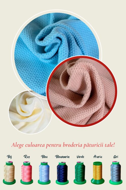 Păturică Pufoasă cu Printuri Vesele pentru Bebe - Ivoire - imagine 6