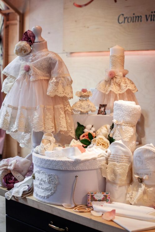Set complet botez (trusou) - Lilibet (mânecă lungă) - imagine 2