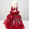 Lumanare De Botez Botez Fete Burgundy