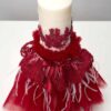 Lumanare De Botez Botez Fete Burgundy