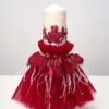Lumanare De Botez Botez Fete Burgundy