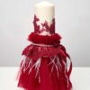 Lumanare De Botez Botez Fete Burgundy