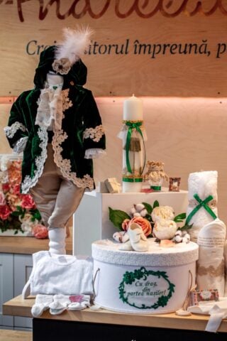 Set complet botez (trusou) - Fabrizio - verde