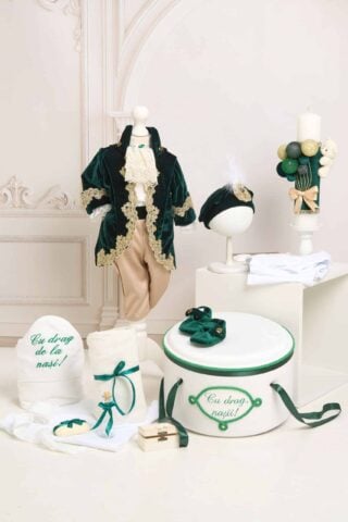 Trusou Complet De Botez Baieti Fabrizio Verde