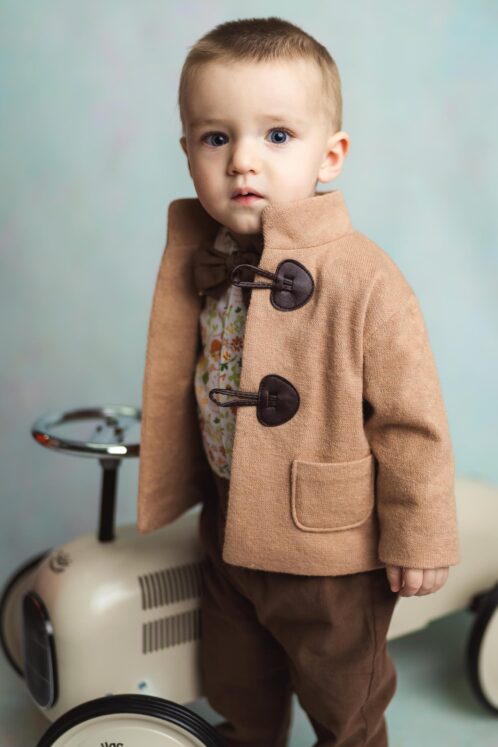Costum Leon - bej - imagine 3