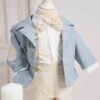 Costum De Botez Baieti Cu Bretele Romeo Gri
