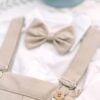 Costum De Botez Baieti Cu Bretele Romeo Gri