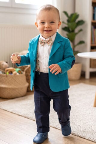 Costum Romeo (1-4 ani) bleu ștrumf