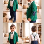 Costum Romeo (1-4 ani) verde