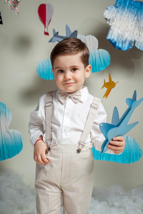 Costum Romeo (1-4 ani) gri mentă - imagine 5