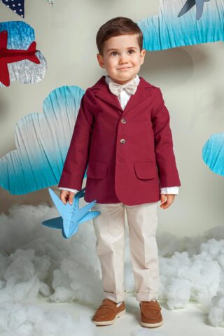 Costum Romeo (1-4 ani) burgundy