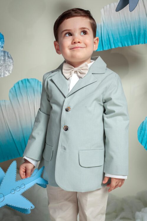 Costum Romeo (1-4 ani) gri mentă